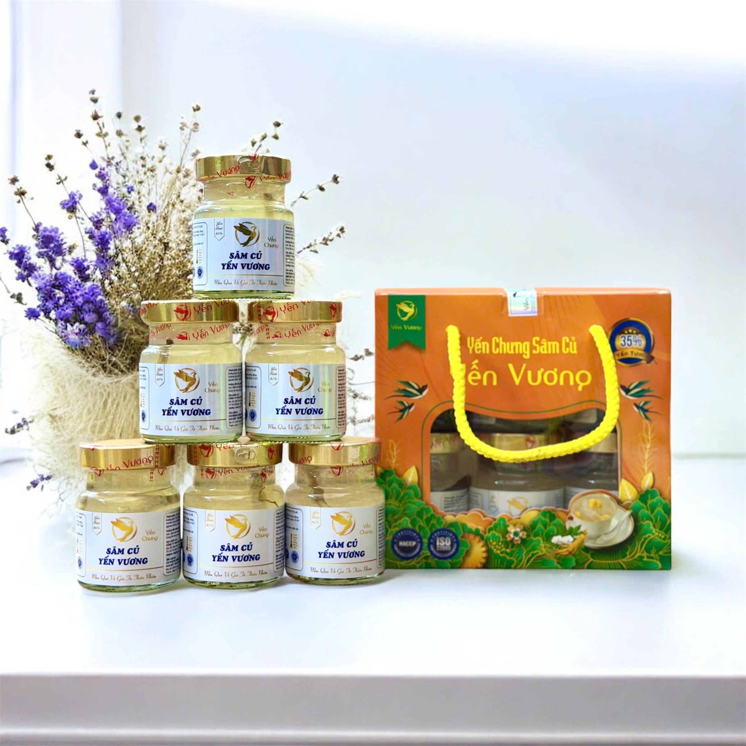 Lốc 6 hũ yến Vương 70ml Sâm Củ